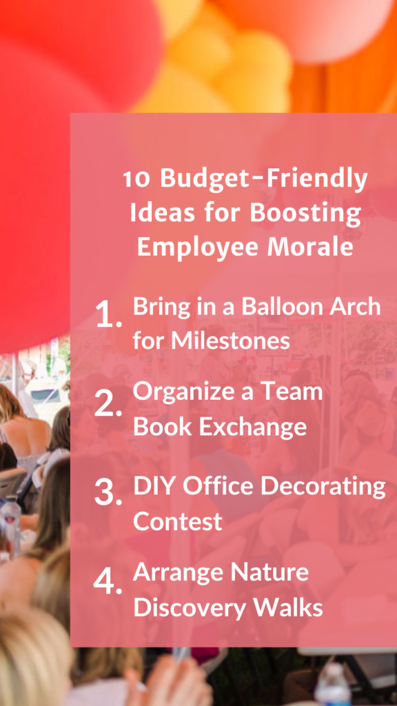 10 Budget-Friendly Ideas for Boosting Employee Morale - A Pinterest Pin